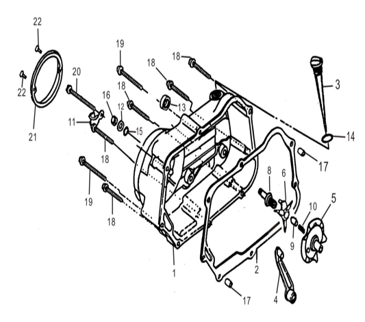 35 Right Crankcase Cover