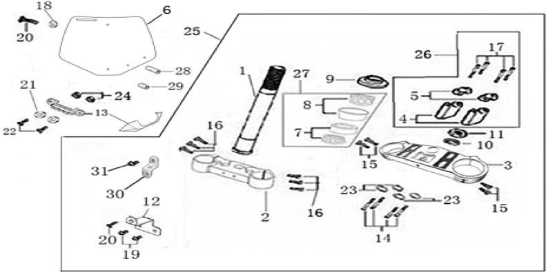 02 Steering Stem Assembly