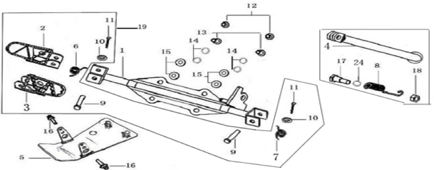 09 Foot Peg assy