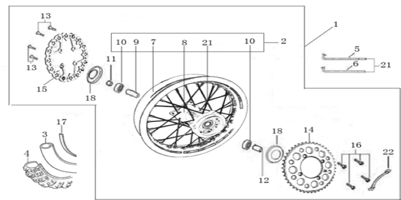 11 Rear Wheel Assy