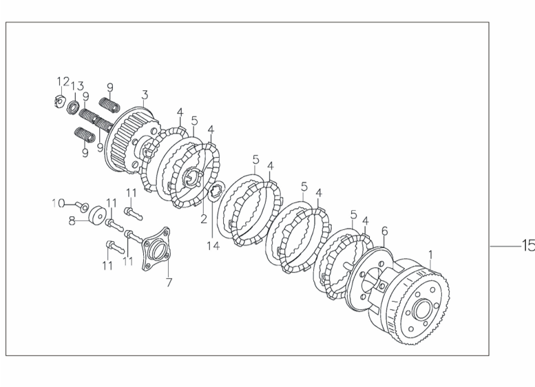 38 Clutch Component Part