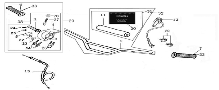 01 Handle bar assembly