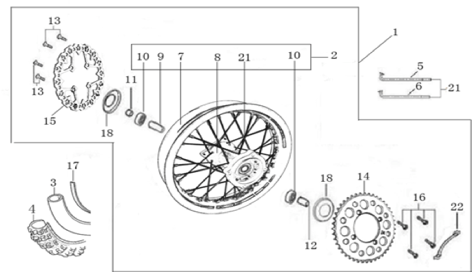 11 Rear Wheel Assy