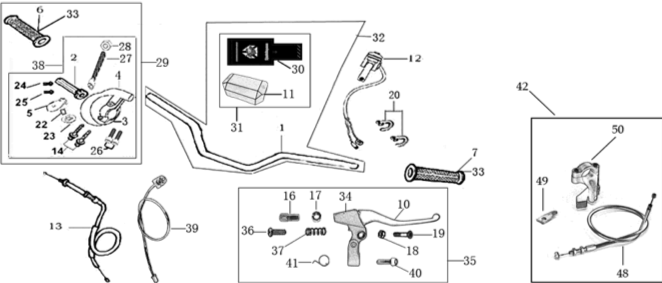 01 Handle bar assembly