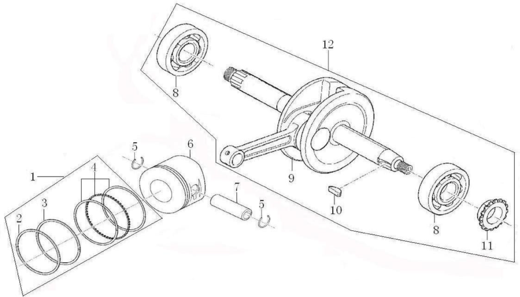 39 Crankshaft / Connecting-Rod Assy / Piston