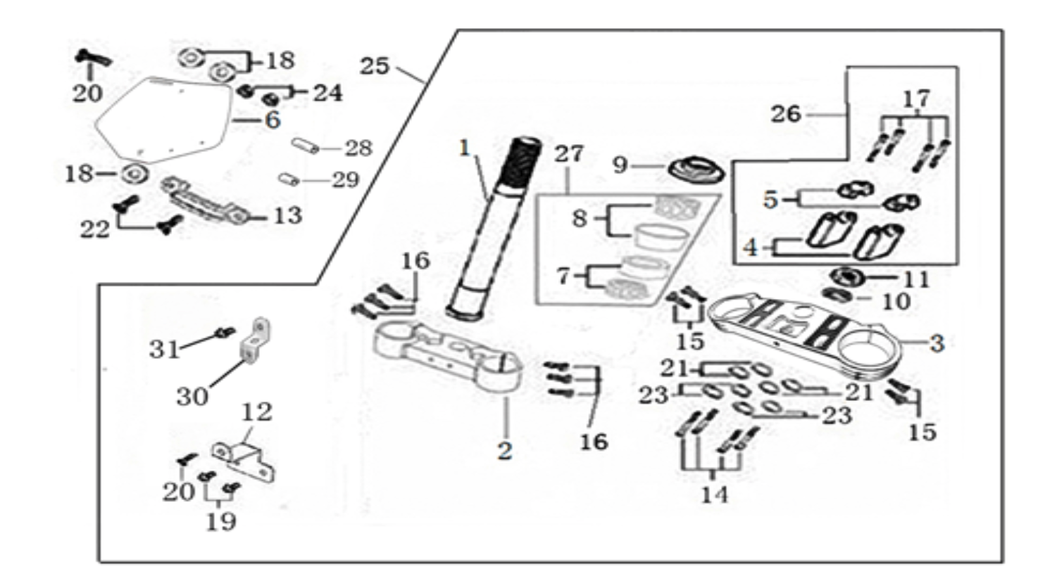 02 Steering stem assembly