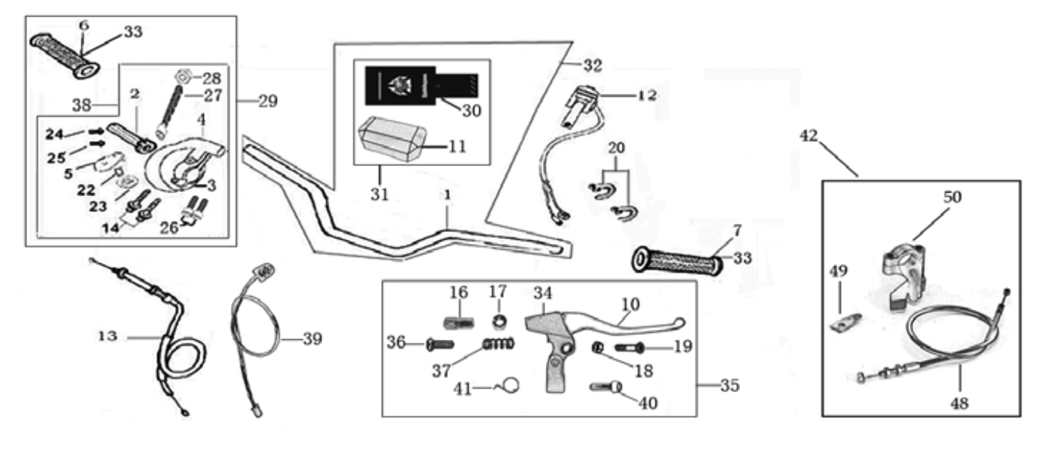 01 Handle bar assembly