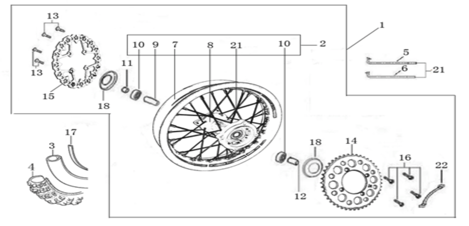 11 Rear Wheel Assy