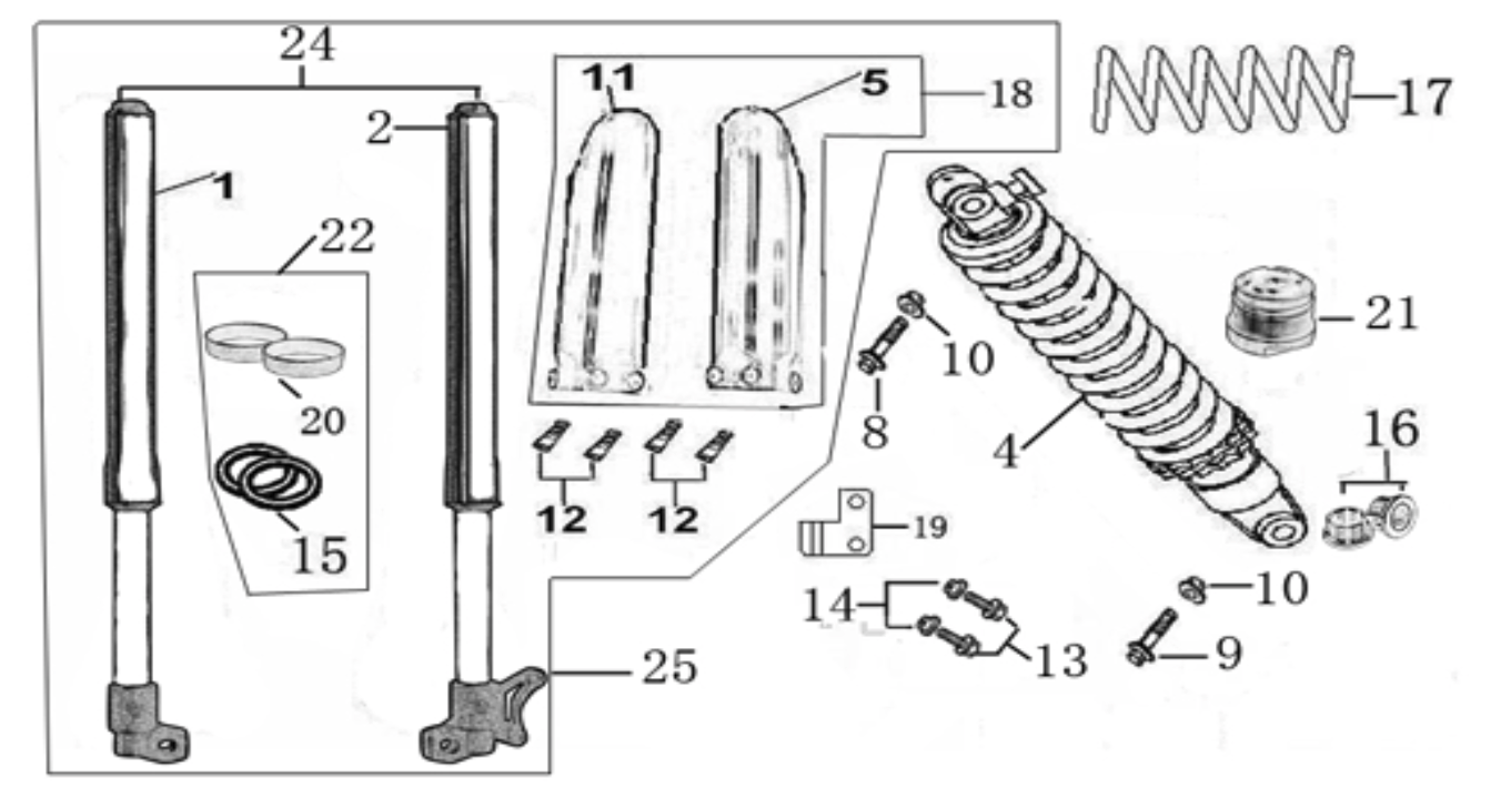 04 Front & Rear absorber