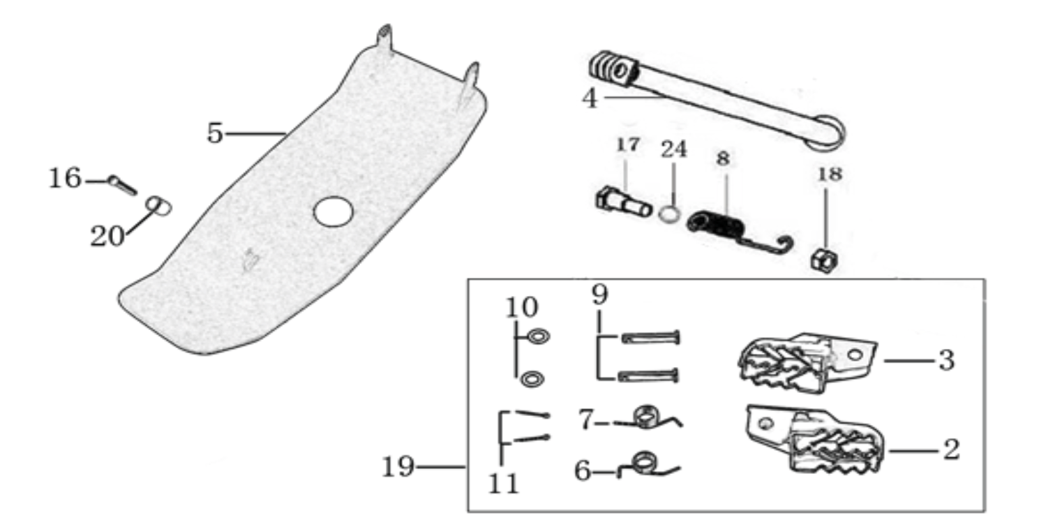 09 Foot Peg assy