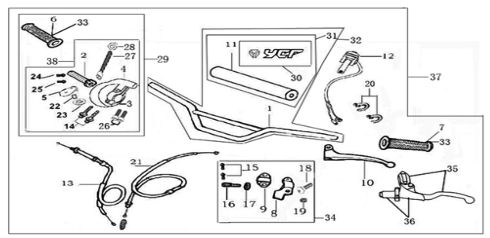 01 Handle bar assembly