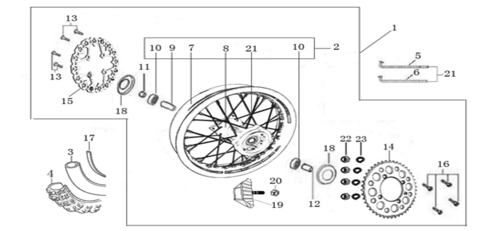 11 Rear Wheel Assy