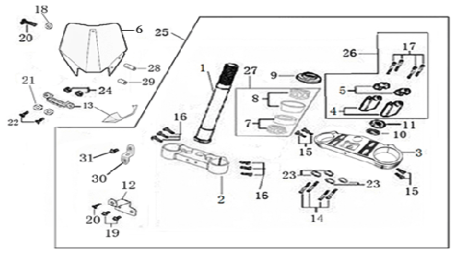 02 Steering stem assembly