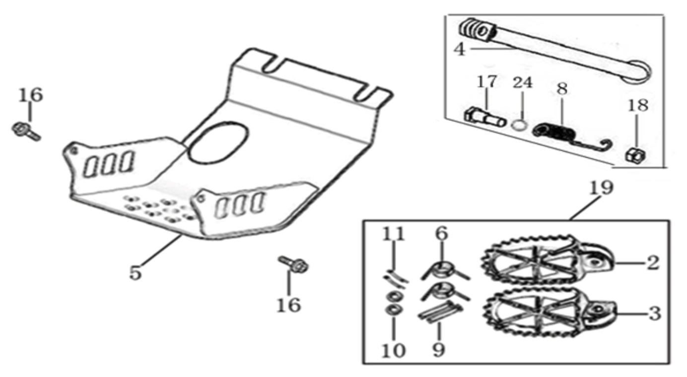 09 Foot Peg assy