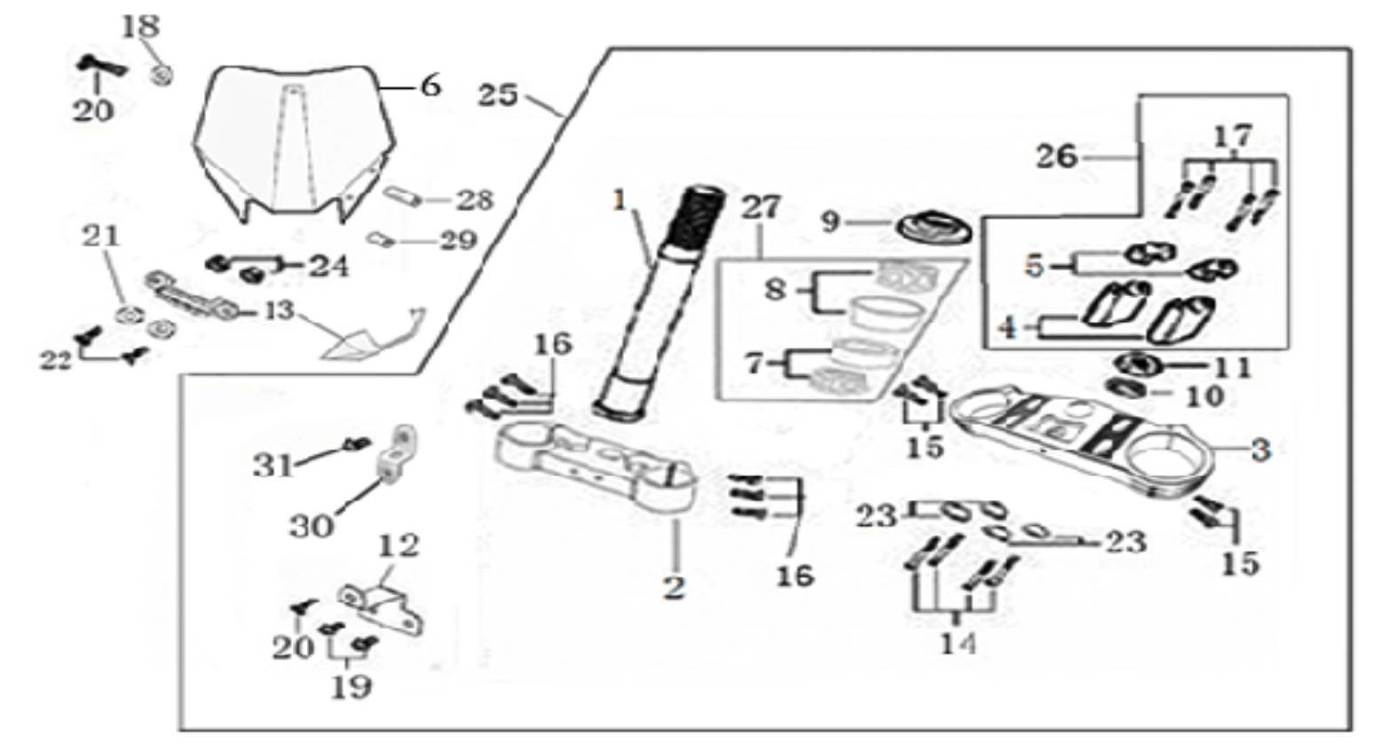 Steering stem assembly