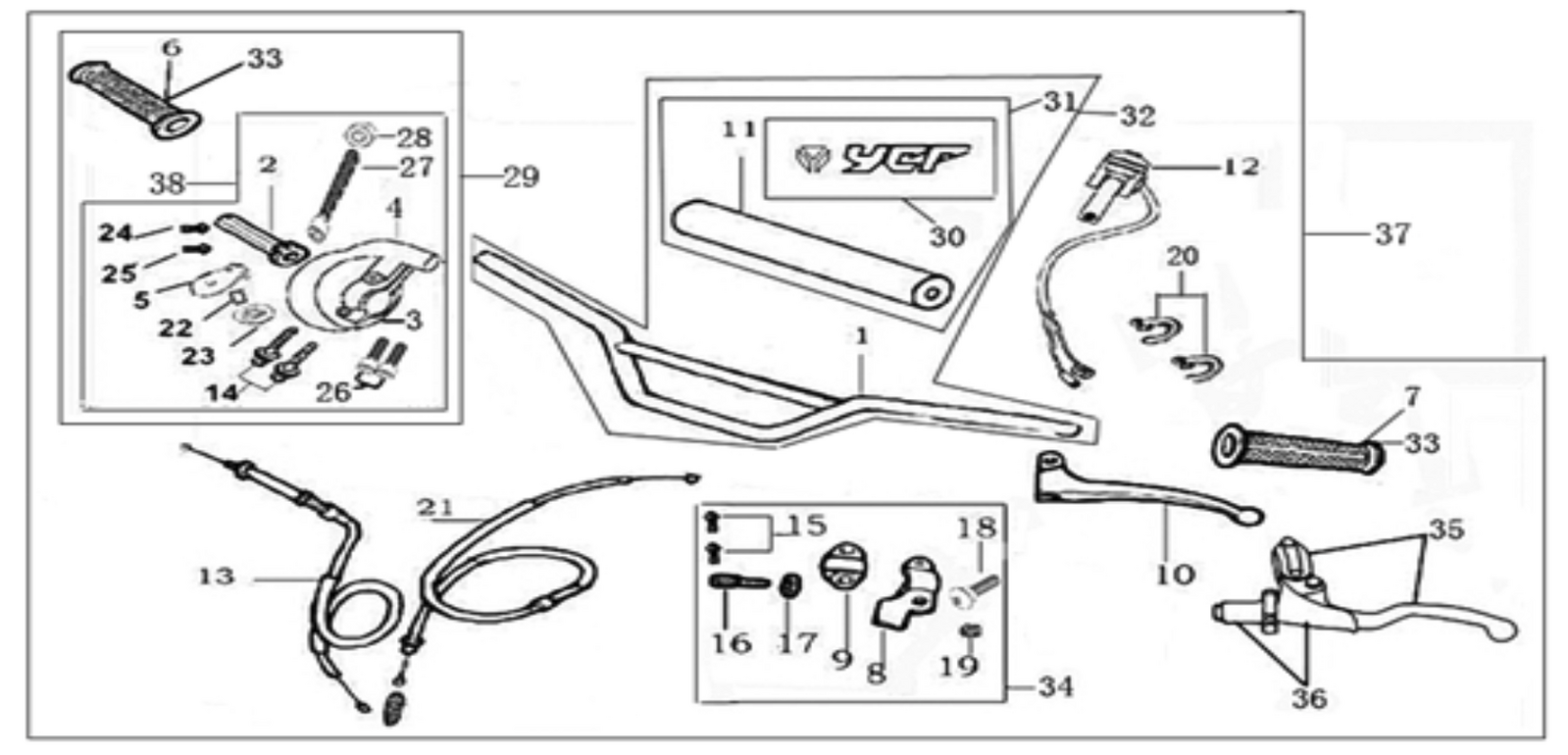 01 Handle bar assembly