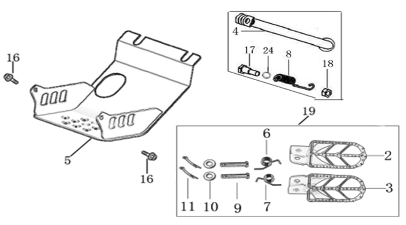 09 Foot Peg assy