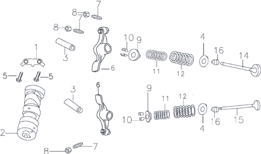 32 Camshaft Assy 