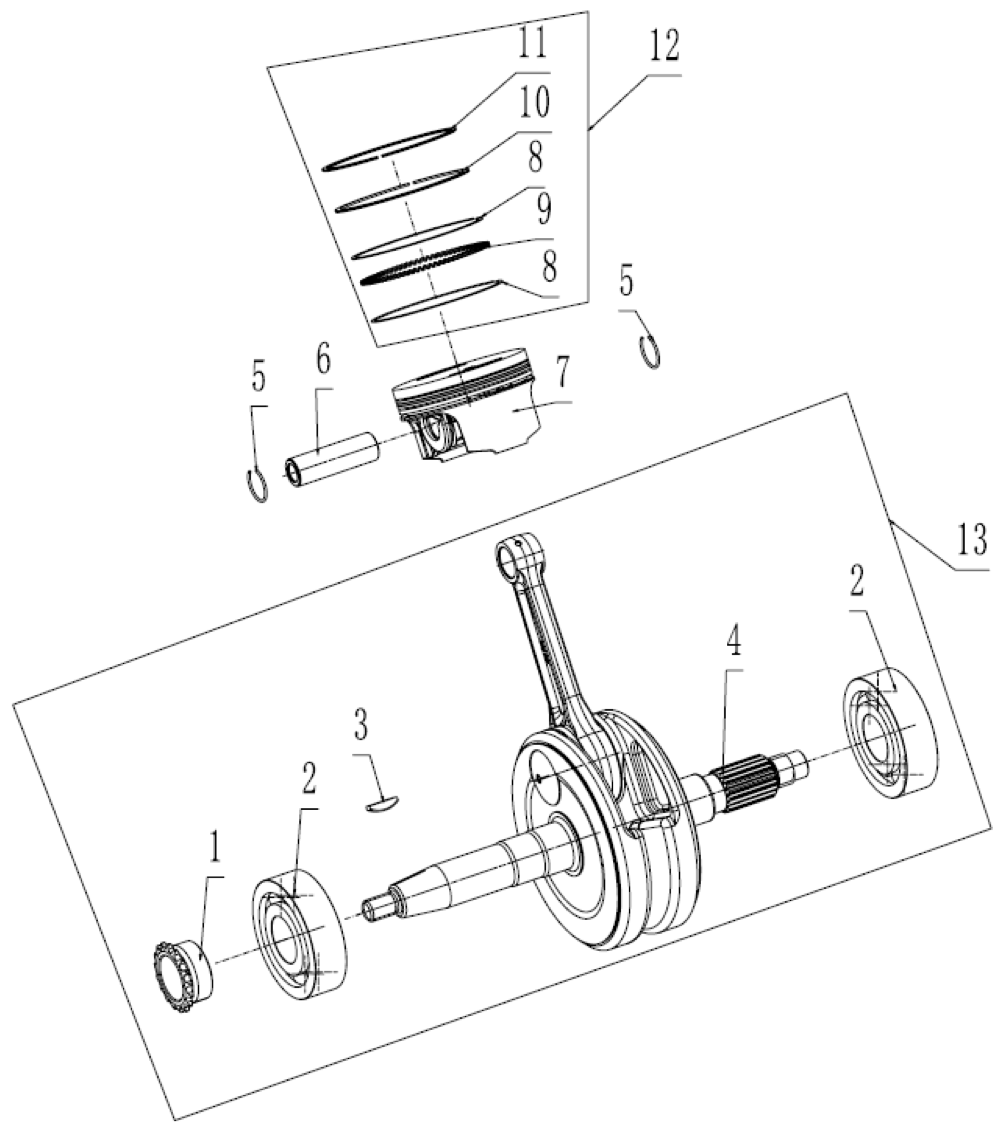 39 Crankshaft Connecting-Rod Assy/Piston