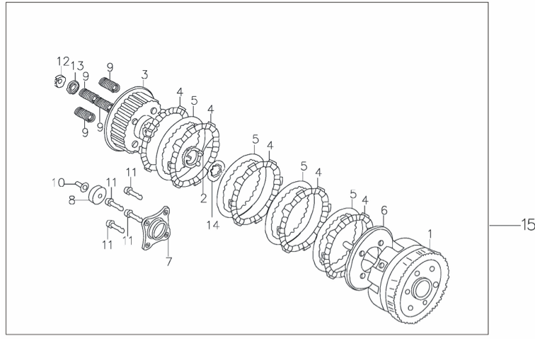 38 Clutch Component Part