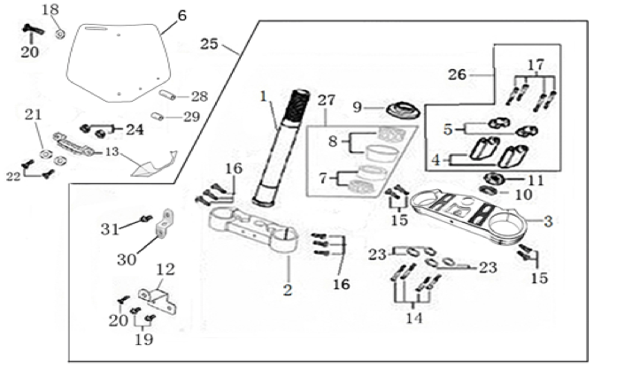 02 Steering Stem Assembly