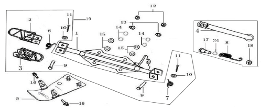 09 Foot Peg Assy