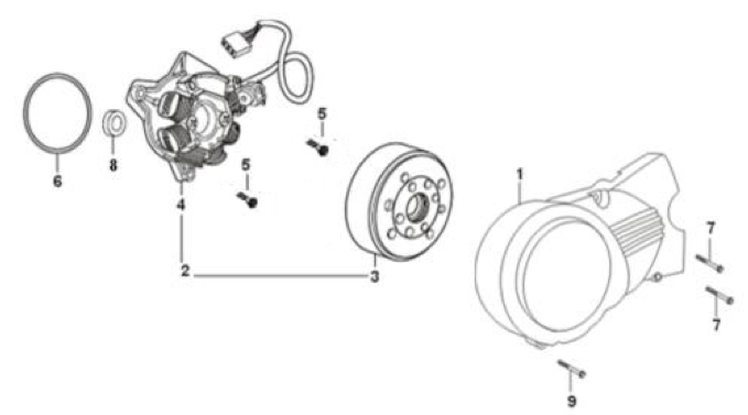 36 Crankcase Cover / Magneto