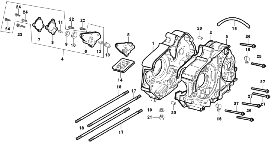 37 Crankcase / Oil Pump