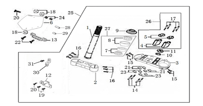 02 Steering Stem Assembly