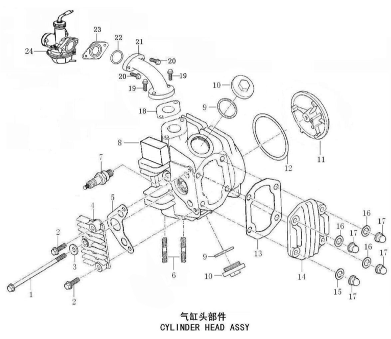 30 Cylinder Head Assy