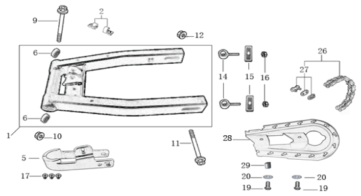 10 Swing Arm Assy