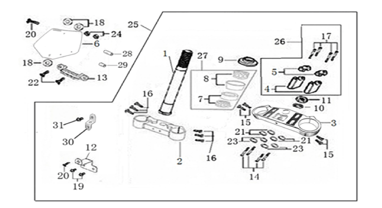 02 Steering Stem Assembly