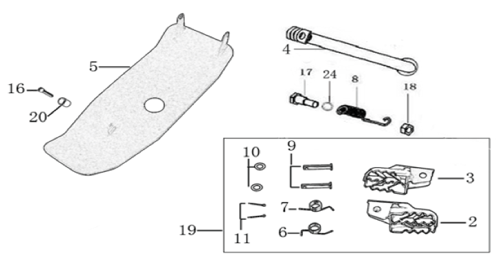 09 Foot Peg Assy