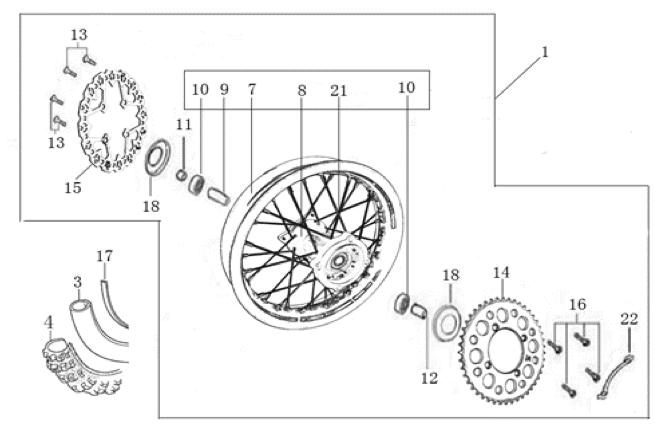 11 Rear Wheel Assy