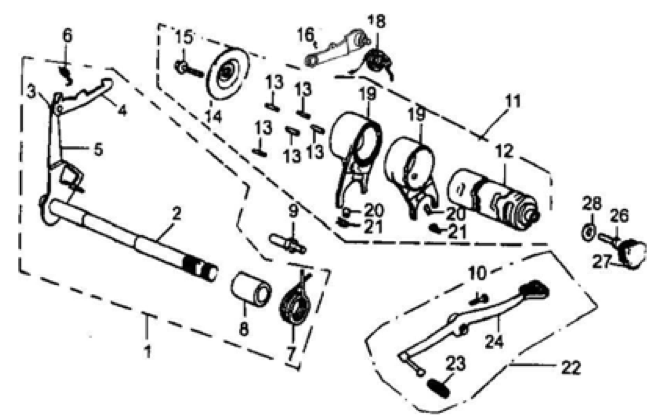 44 Gearshift Drum