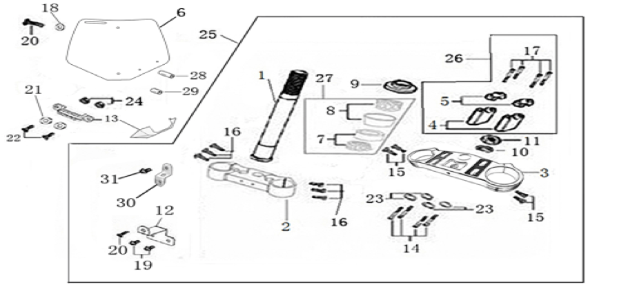 02 Steering Stem Assembly