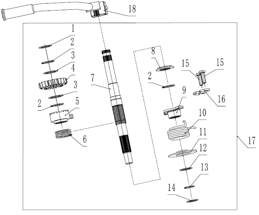 41 Kick Starting Sahft Assembly