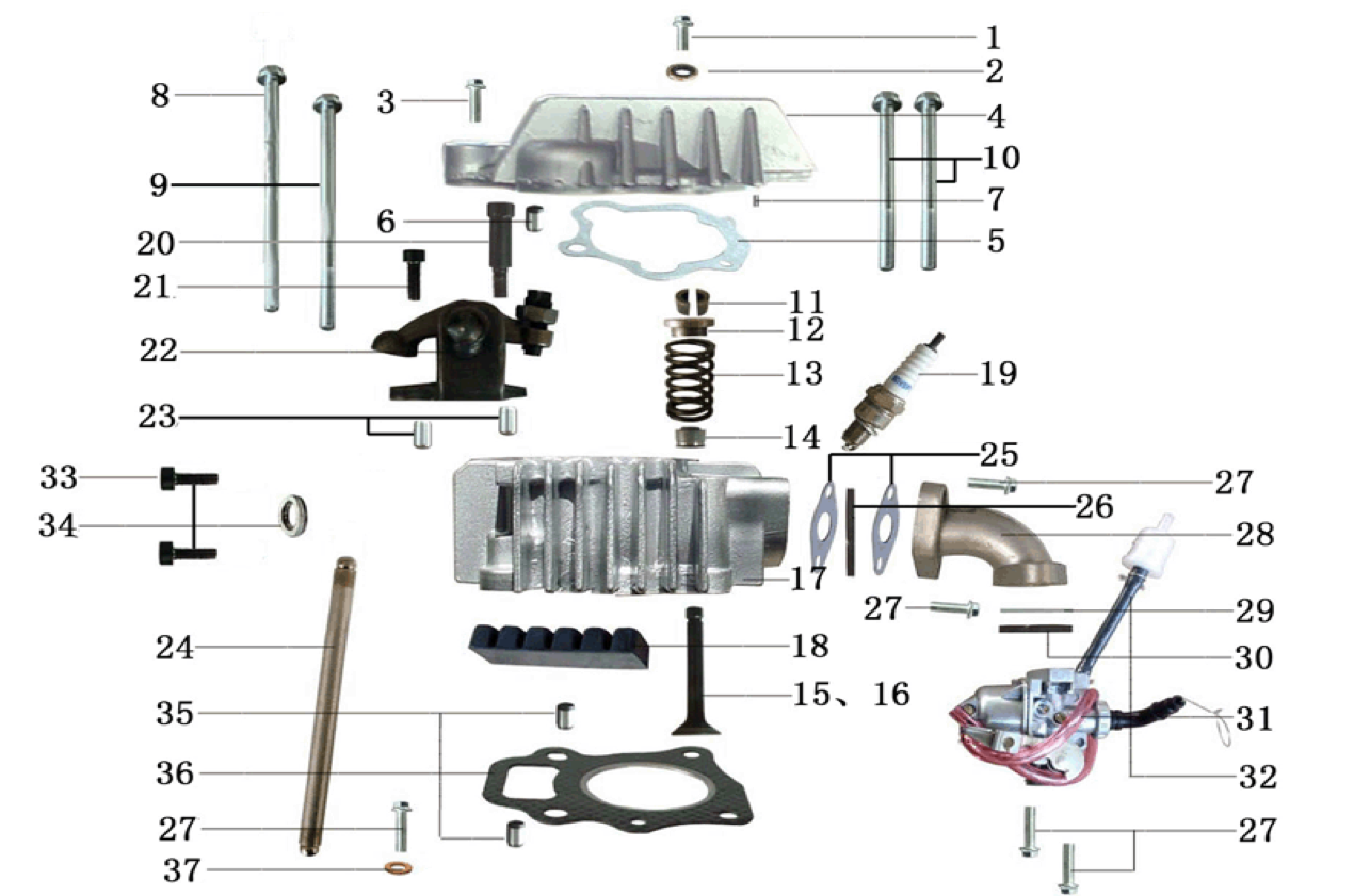 30 Cylinder Head Assy