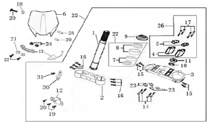 02 Steering Stem Assembly