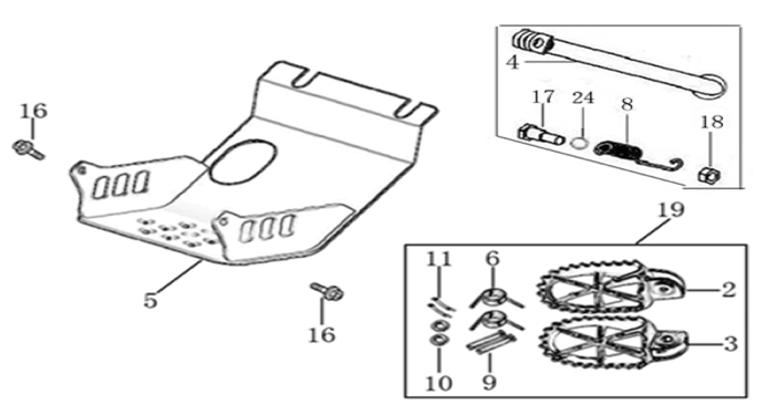 09 Foot Peg Assy