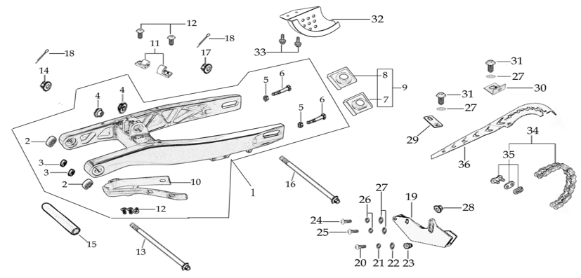 10 Swing Arm Assy