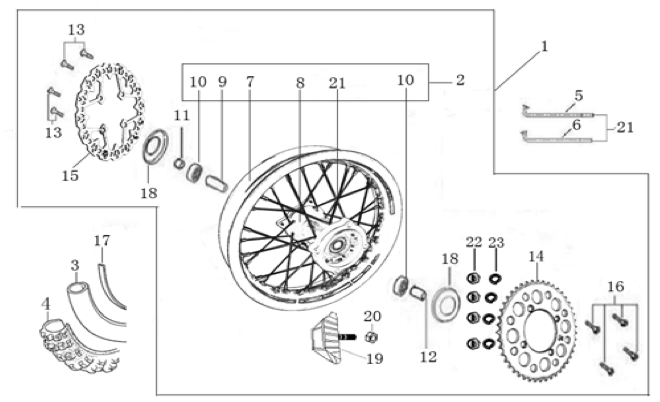 11 Rear Wheel Assy