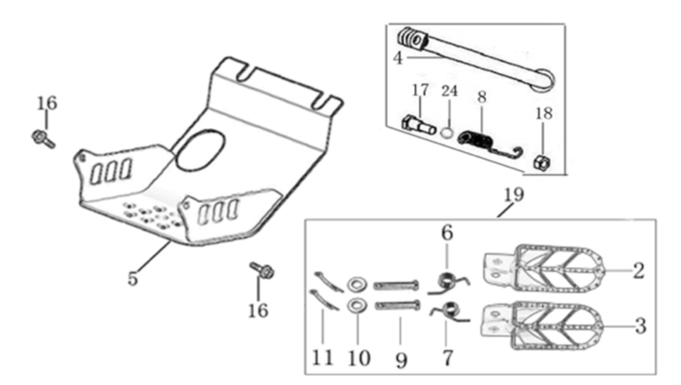 09 Foot Peg Assy