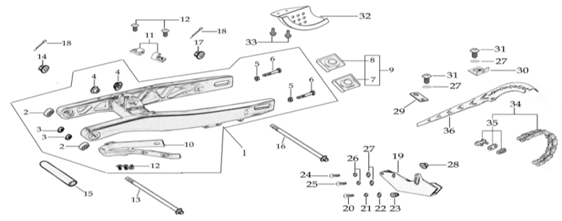 10 Swing Arm Assy