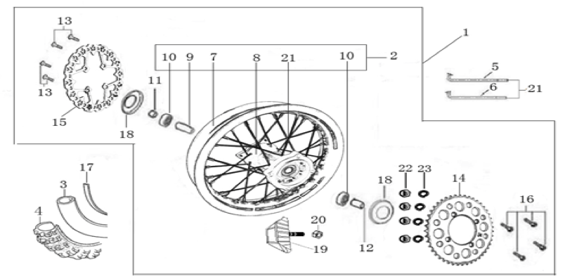 11 Rear Wheel Assy