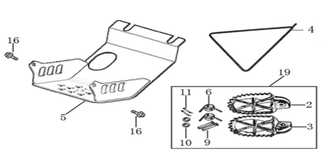 09 Foot Peg Assy