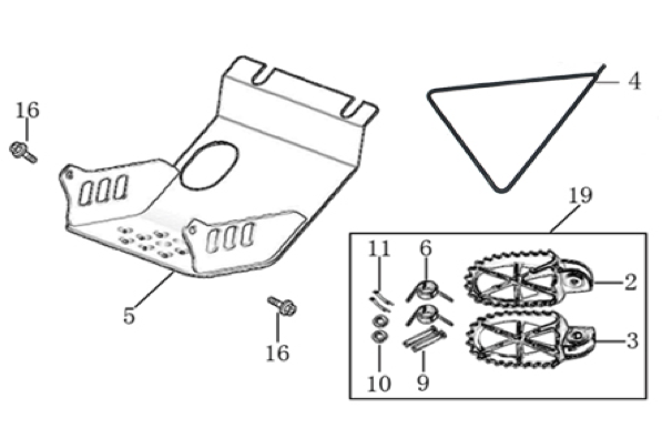 09 Foot Peg Assy