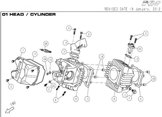 30 Head / Cylinder