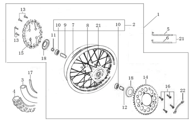 11 Rear Wheel Assy