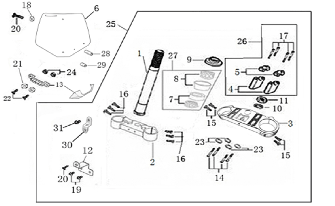 02 Steering Stem Assembly